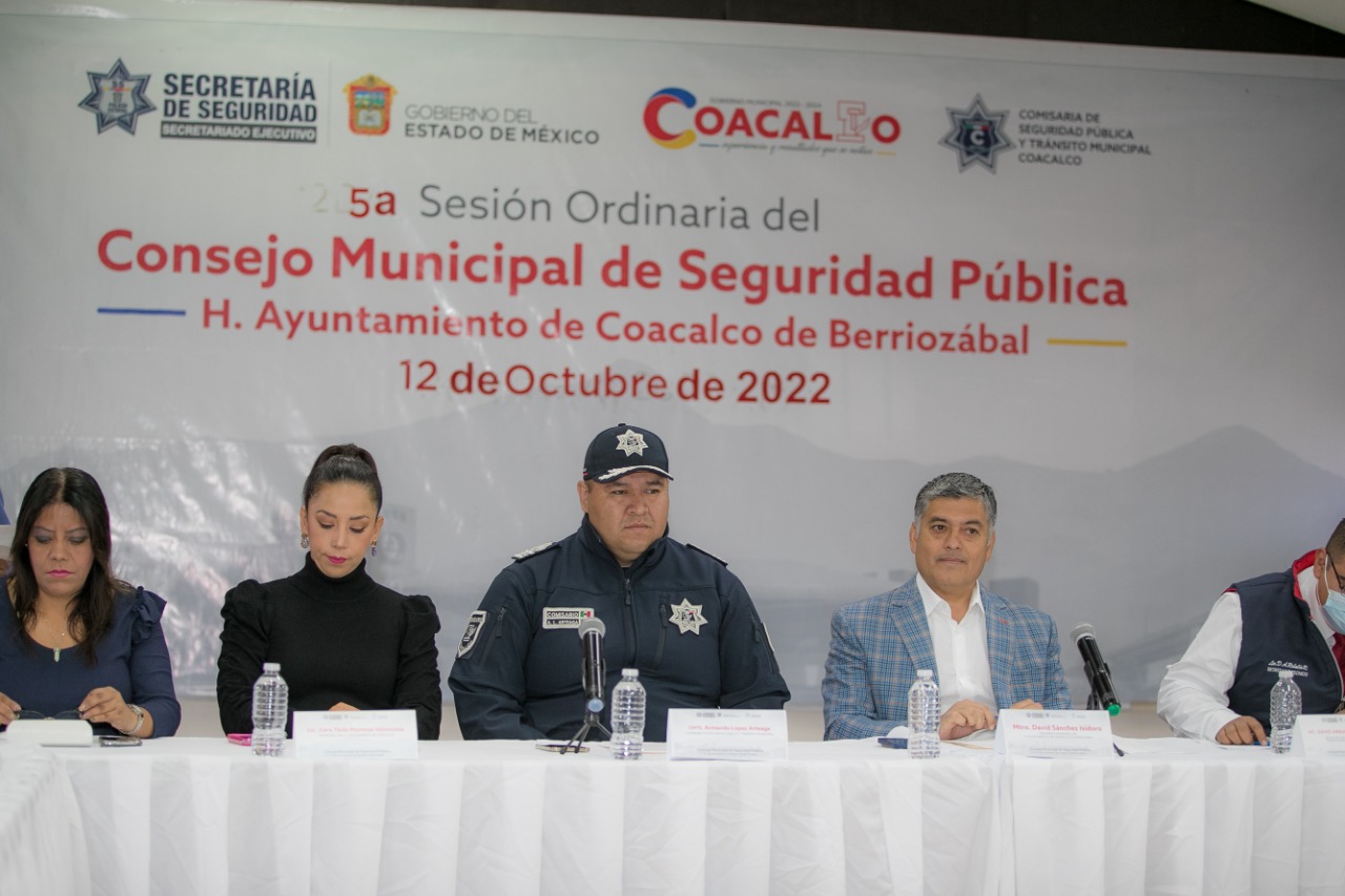 Coacalco realiza la 5ta sesión del Consejo Municipal de Seguridad ...